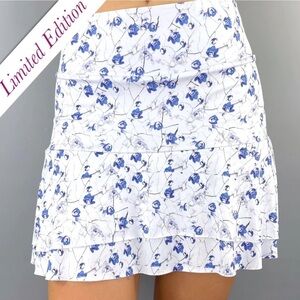 Denise Cronwell Blues Limited Edition 16.5" Skort Skirt NWT Floral